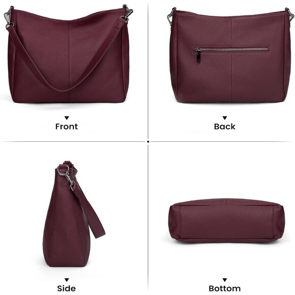 Luxury Genuine Leather Women's Handbag - Large Capacity & Stylish Design - Picture 6 of 7